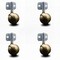 Service Caster 2.5 Inch Windsor Antique Metal Ball Caster - Side Mount Bracket - SCC, 4PK SCC-GR01S25-DCS-WA-71678-4-CB180-4 - alternate 1